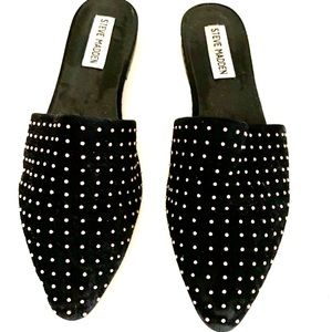 Talent Suede Studded Pointed Toe Flats